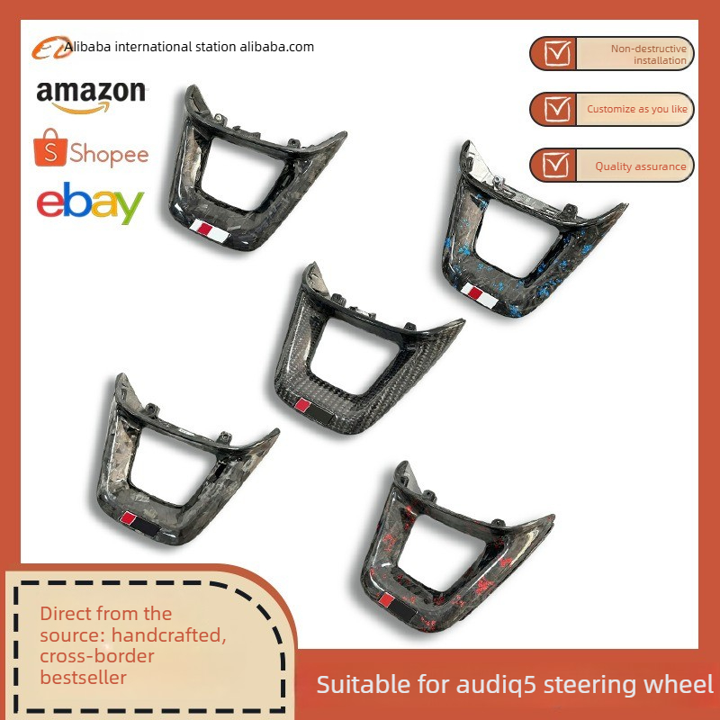 Steering Wheel Cover - Audi Q5 düz tabanlı spor direksiyon