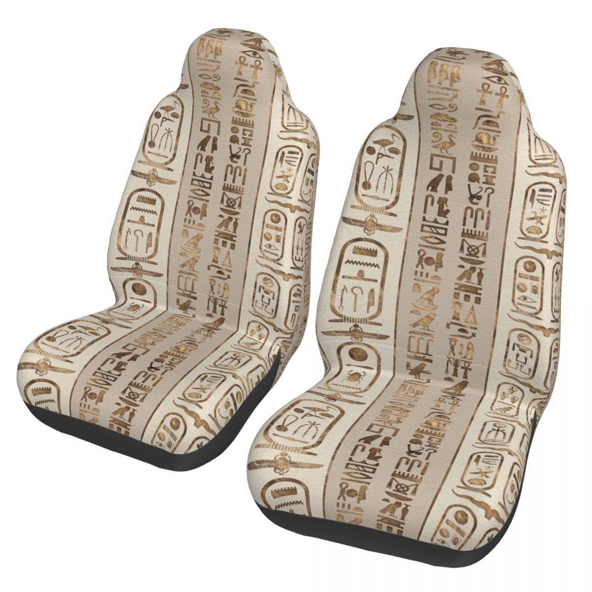 Car Accessories Egypt - Hieroğlifler Etnik Evrensel Araba Koltuğu Kılıfı
