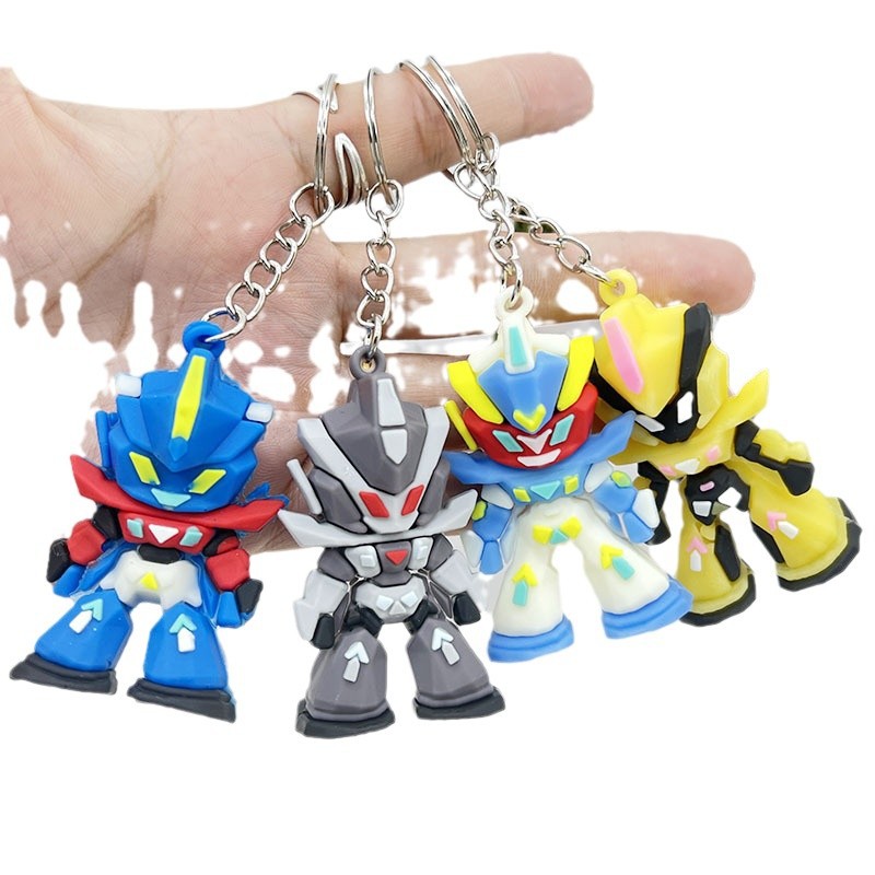 Car Accessories Gifts For Men - Gundam Silikon Anahtarlık, Mini Mobile Suit
