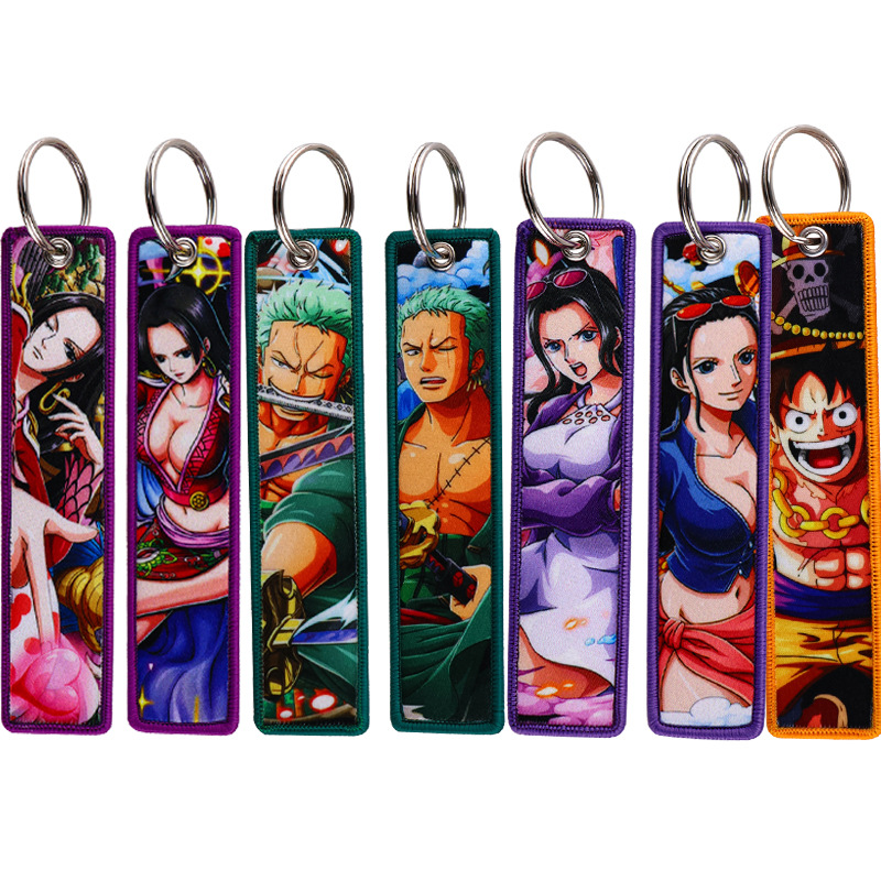 Anime tek parça nakış anahtarl - Car Accessories Gifts For Men incelemesi ve fiyatı