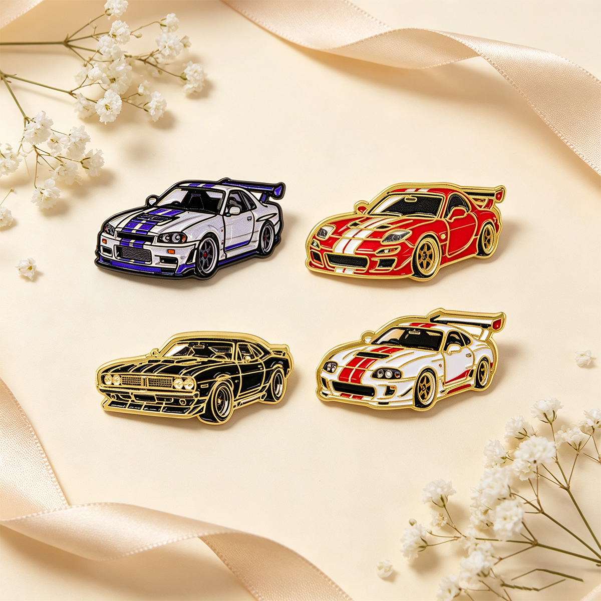 4 adet/takım yarış arabaları b - Car Accessories Gifts For Men incelemesi ve fiyatı